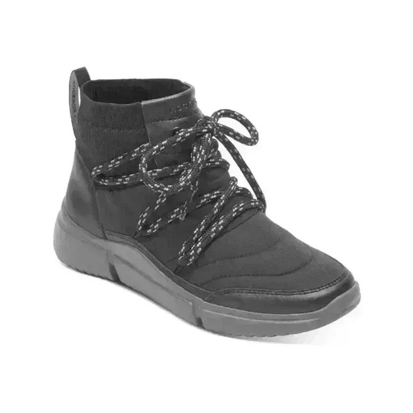 Rockport New Women's R-Evolution W Bungee Bootie Ankle Boot, Black Eco Wshbl 9.5 - Picture 1 of 5